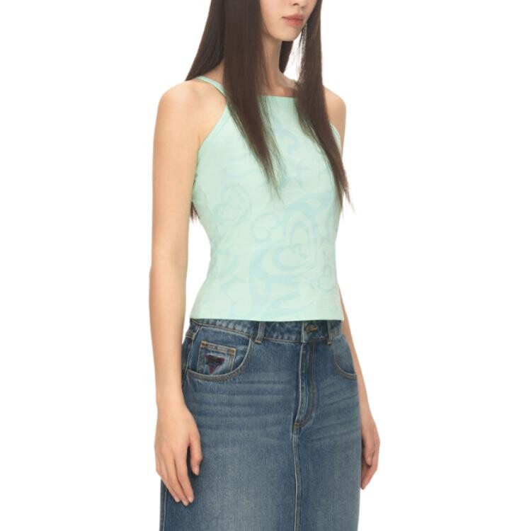 YUEQI QI Co-branded Model Vest Women's Ice Lake Blue Guess
YUEQI QI Co-branded Model Vest Women's Ice Lake Blue Guess