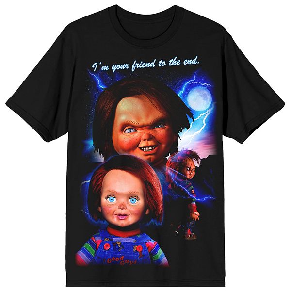 Футболка с принтом "Chucky I'm your friend to the end" Licensed Character
Футболка с принтом "Chucky I'm your friend to the end" Licensed Character