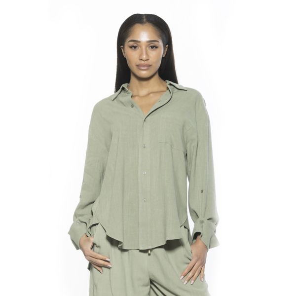 Женская рубашка бойфренда янтарного цвета с застежкой на пуговицы Alexia Admor, зеленый
Женская рубашка бойфренда янтарного цвета с застежкой на пуговицы Alexia Admor, зеленый