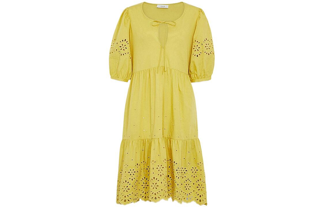 Платье с короткими рукавами женское желтое Coach
Платье с короткими рукавами женское желтое Coach