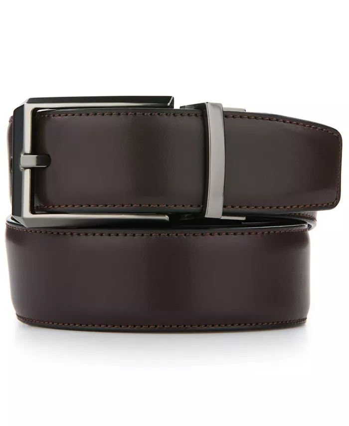 Мужской реверсивный глянцевый кожаный ремень Box Perry Ellis Portfolio, коричневый
Мужской реверсивный глянцевый кожаный ремень Box Perry Ellis Portfolio, коричневый