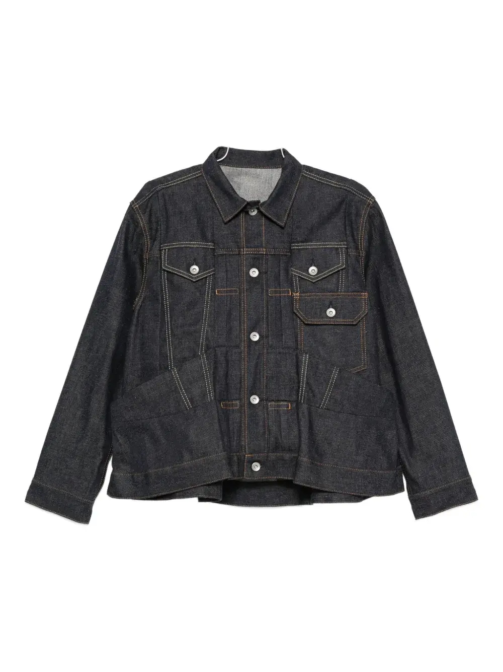 Хлопковая куртка с карманами Sacai, синий
Хлопковая куртка с карманами Sacai, синий