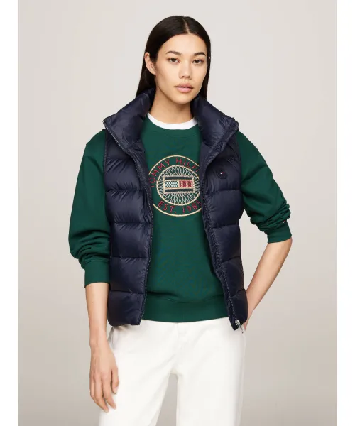 Пуховик без рукавов Regular fit Tommy Hilfiger, синий 
Пуховик без рукавов Regular fit Tommy Hilfiger, синий