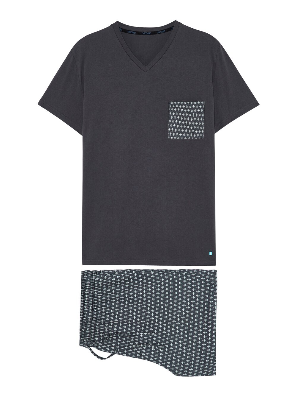 Короткая пижама HOM Jaipur, темно-серый
Короткая пижама HOM Jaipur, темно-серый