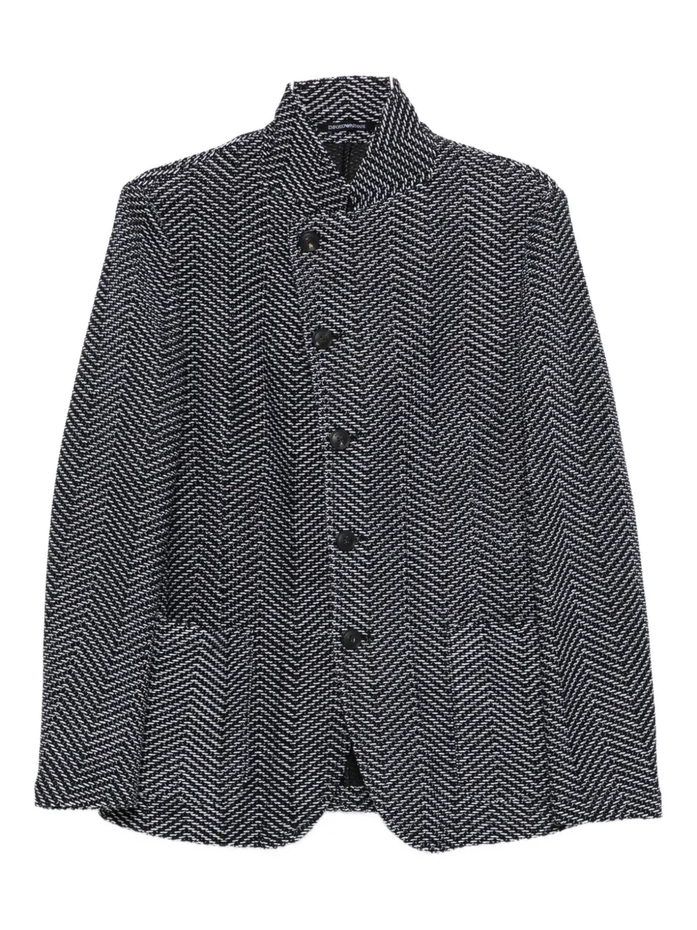 Жакет с зигзагообразным узором EMPORIO ARMANI, черный
Жакет с зигзагообразным узором EMPORIO ARMANI, черный