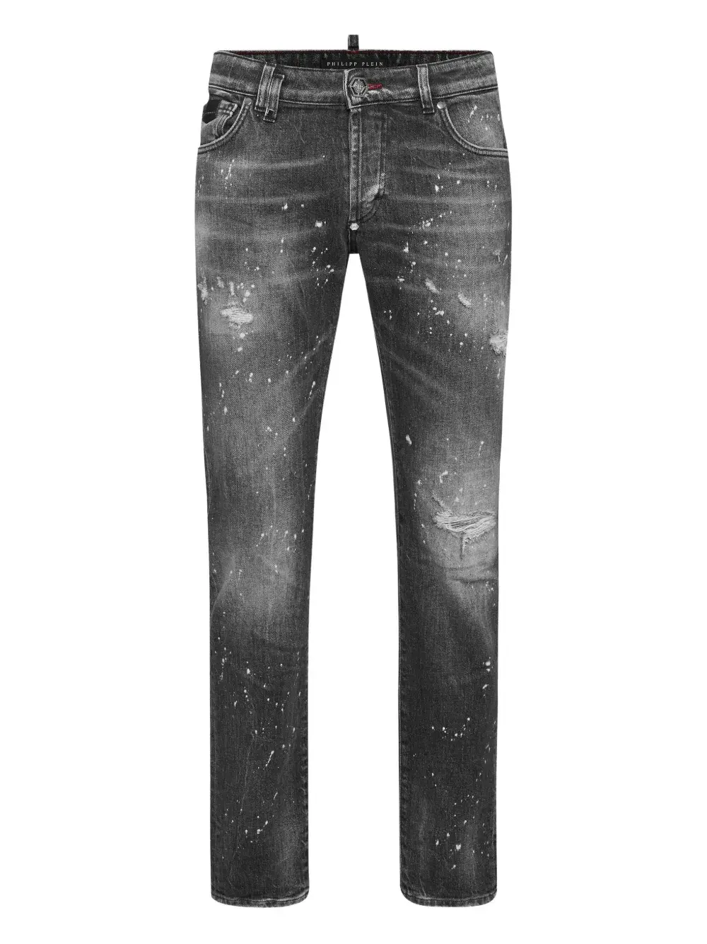 Джинсы с эффектом разбрызганной краски Philipp Plein, серый
Джинсы с эффектом разбрызганной краски Philipp Plein, серый