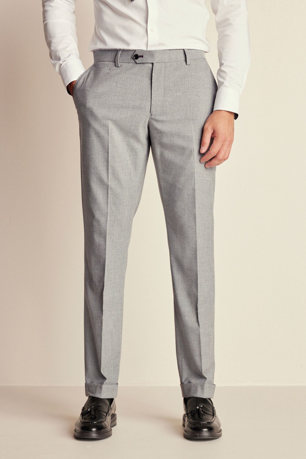 Костюмные брюки строгого кроя с узором «елочка» Next, серый
Костюмные брюки строгого кроя с узором «елочка» Next, серый