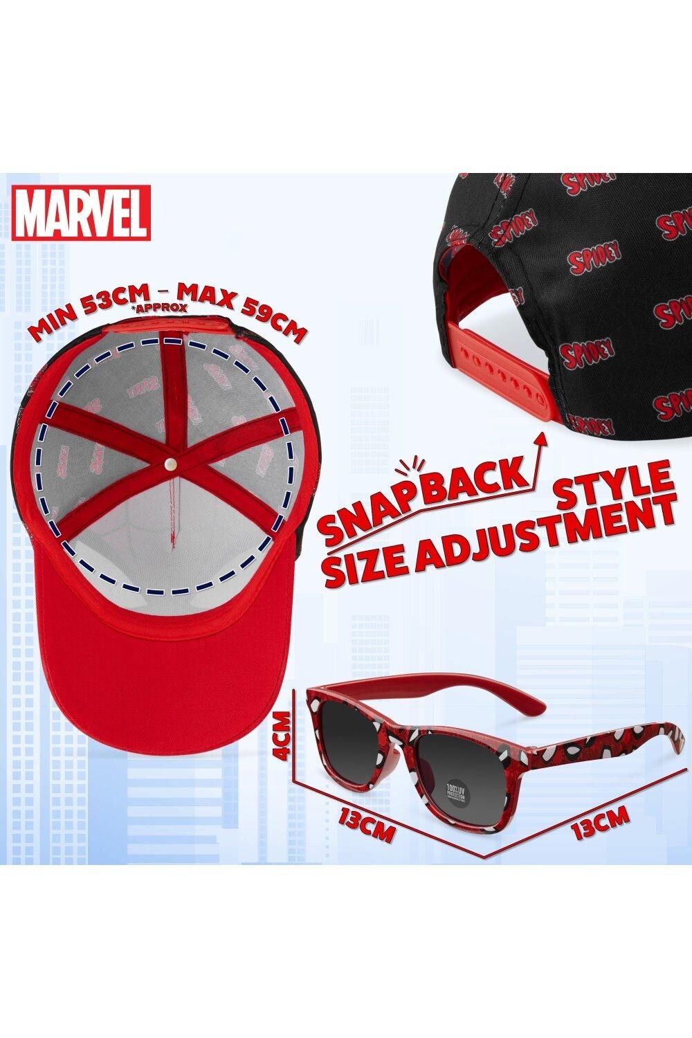 Кепка Человека-паука и солнцезащитные очки Marvel, красный
Кепка Человека-паука и солнцезащитные очки Marvel, красный