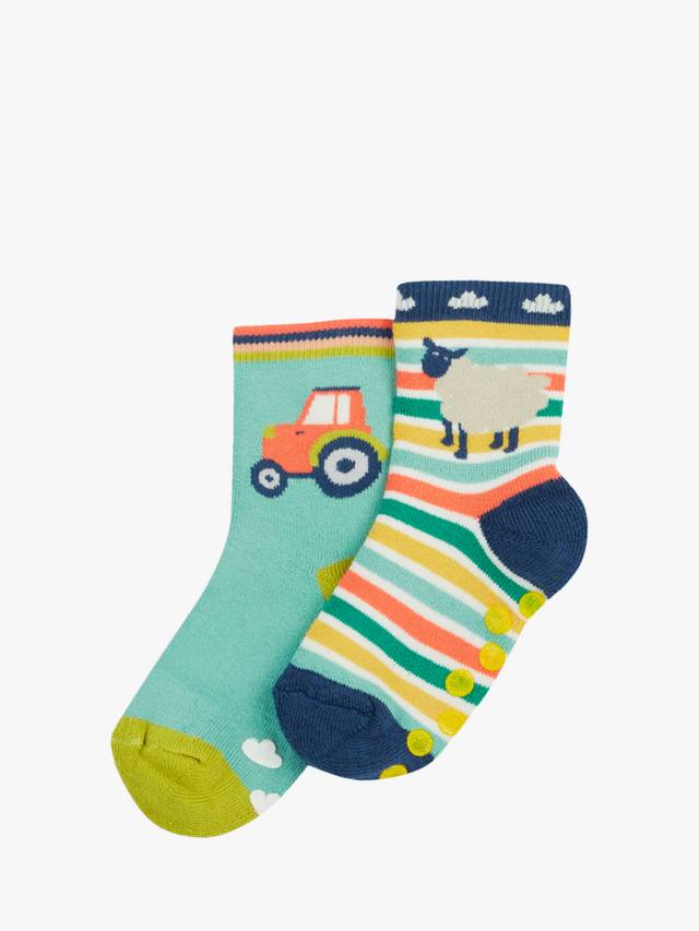 Детские носки Cotton Rich с противоскользящим покрытием Frugi, Pack of 2, Multi
Детские носки Cotton Rich с противоскользящим покрытием Frugi, Pack of 2, Multi