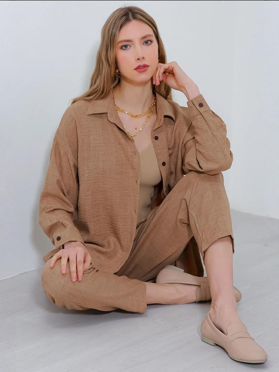 Брючный костюм Bigdart, коричневый
Брючный костюм Bigdart, коричневый