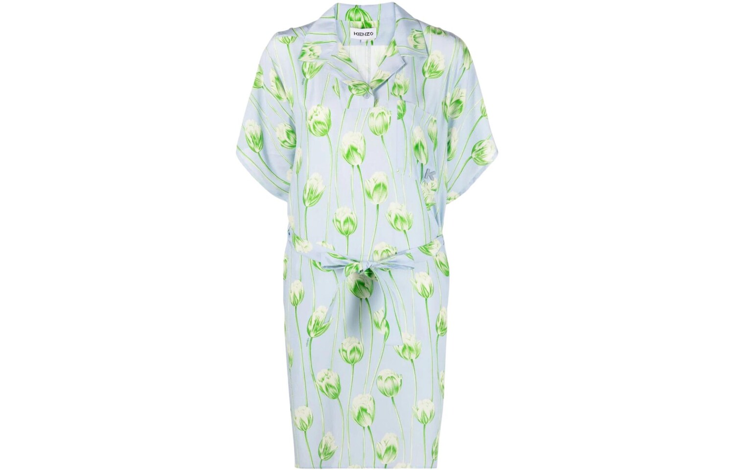 Платье Kenzo с короткими рукавами, светло-голубой
Платье Kenzo с короткими рукавами, светло-голубой
