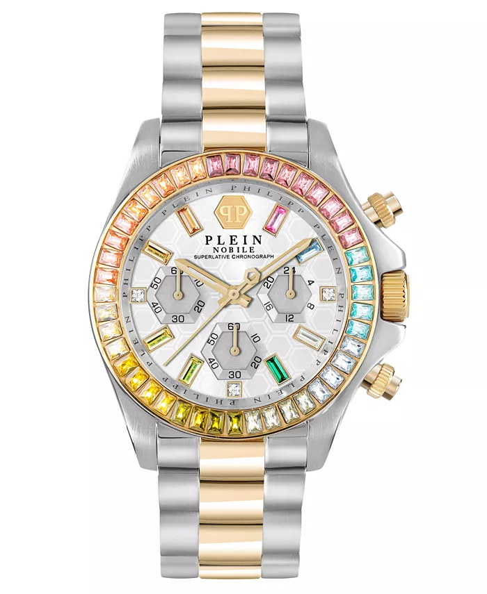 Женские часы Nobile с хронографом, двухцветный браслет из нержавеющей стали, 38 мм Philipp Plein
Женские часы Nobile с хронографом, двухцветный браслет из нержавеющей стали, 38 мм Philipp Plein