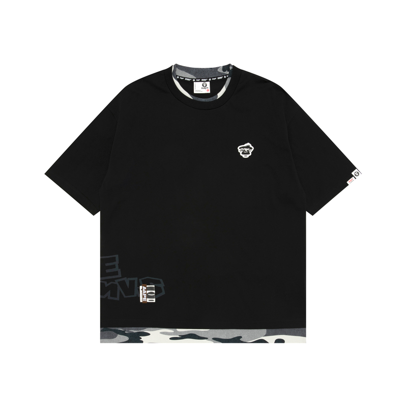 Футболка *A Bathing APE с камуфляжными вставками Aape, черный
Футболка *A Bathing APE с камуфляжными вставками Aape, черный