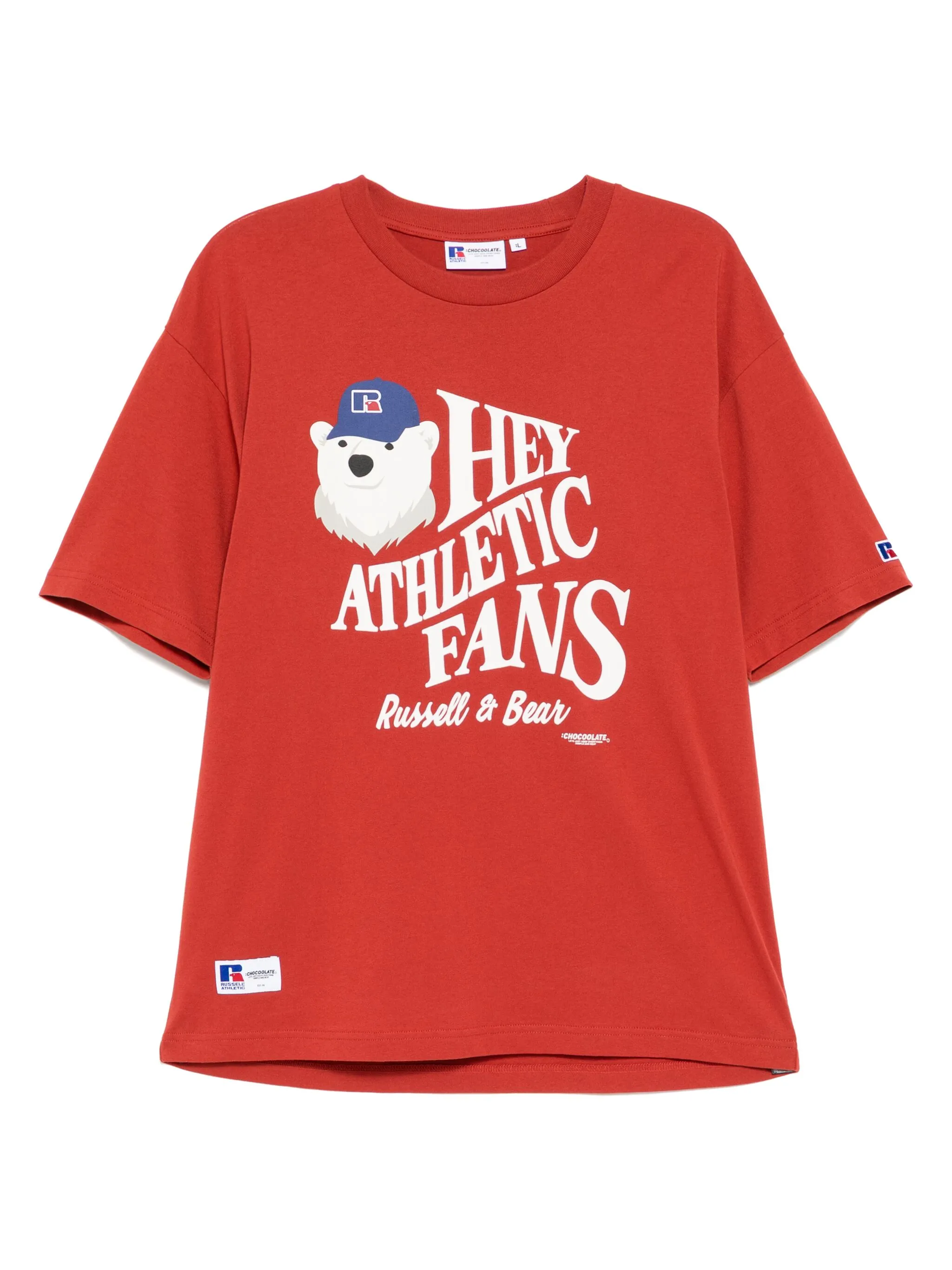 Футболка с графичным принтом из коллаборации с Russell Athletic Chocoolate, красный
Футболка с графичным принтом из коллаборации с Russell Athletic Chocoolate, красный