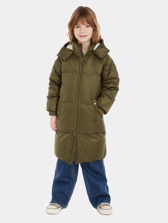 Пуховик стандартного кроя Tommy Hilfiger, зеленый 
Пуховик стандартного кроя Tommy Hilfiger, зеленый