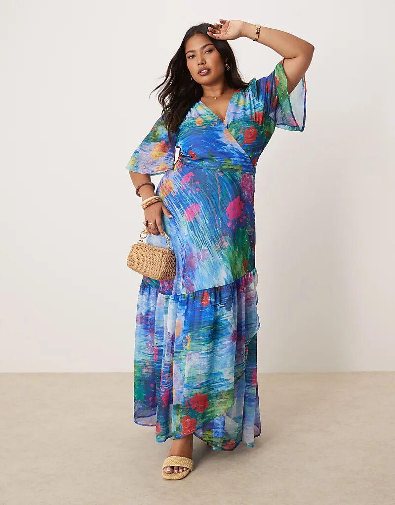 Платье-халат Hope & Ivy Plus с рукавами-крылышками и синим цветочным принтом
Платье-халат Hope & Ivy Plus с рукавами-крылышками и синим цветочным принтом