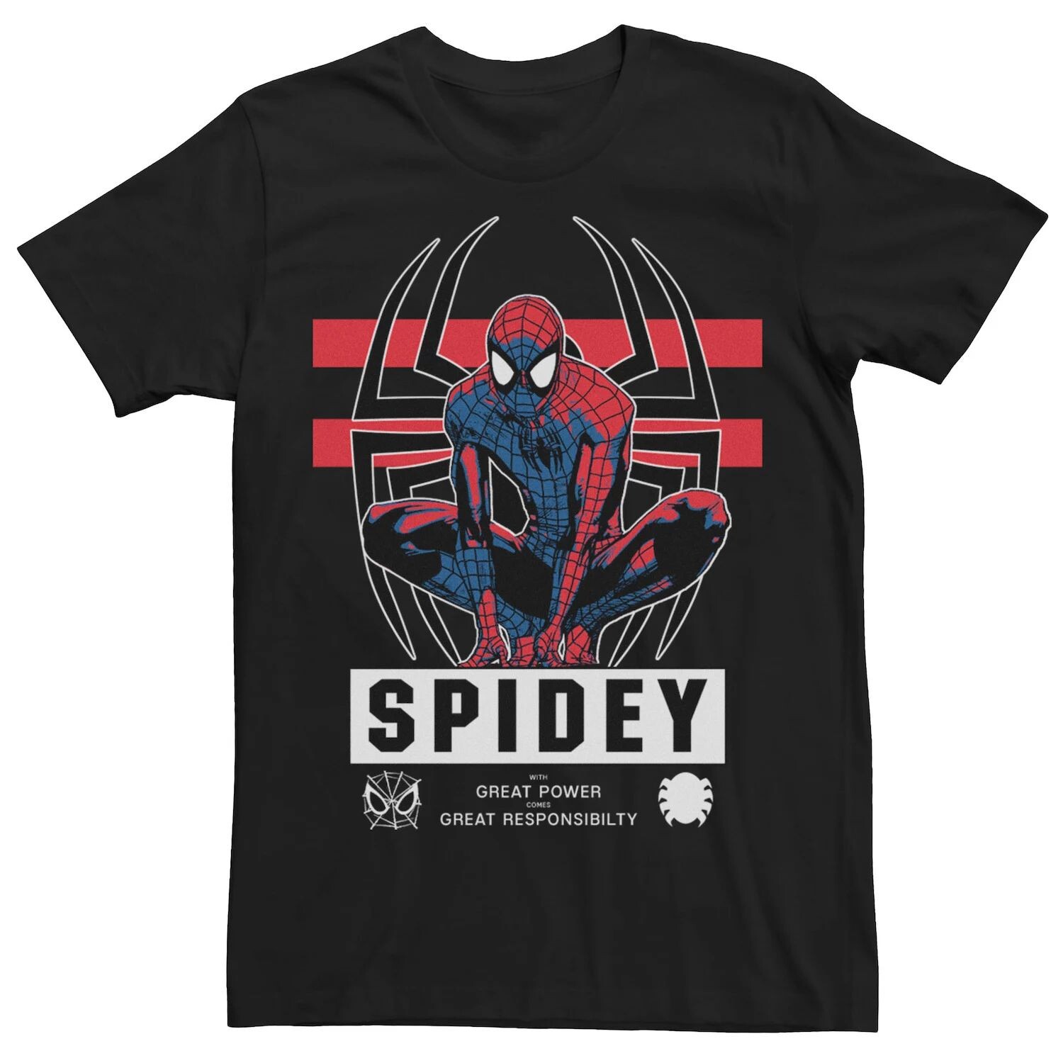 Мужская футболка с графическим рисунком Marvel Spider-Man Friendly Neighborhood Watch Power
Мужская футболка с графическим рисунком Marvel Spider-Man Friendly Neighborhood Watch Power