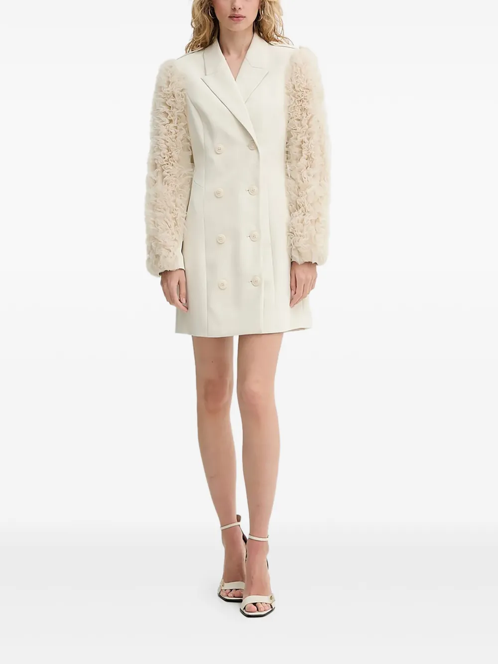 Платье с рюшами на рукавах и двубортной застежкой Bruuns Bazaar, нейтральный
Платье с рюшами на рукавах и двубортной застежкой Bruuns Bazaar, нейтральный