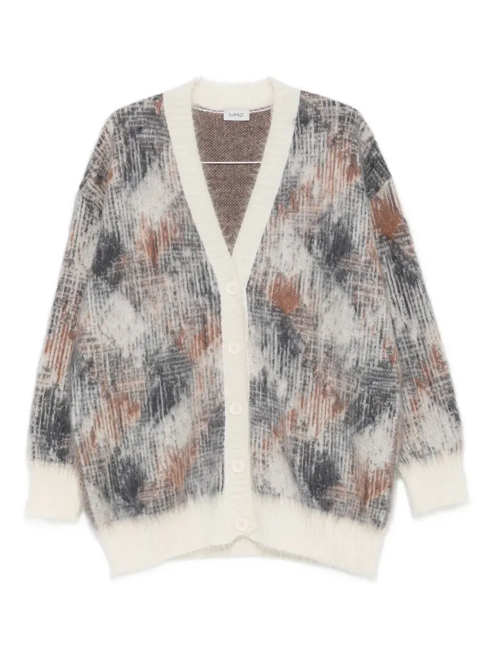 Кардиган с абстрактным узором на пуговицах MRZ, белый
Кардиган с абстрактным узором на пуговицах MRZ, белый