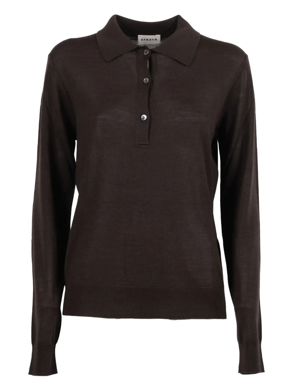Рубашка-поло с длинными рукавами P.A.R.O.S.H., коричневый
Рубашка-поло с длинными рукавами P.A.R.O.S.H., коричневый