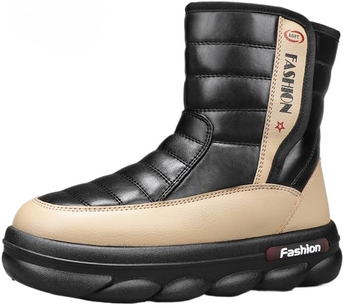 Модные мужские утепленные зимние ботинки FmShi с противоскользящей и водонепроницаемой защитой, черный/бежевый
Модные мужские утепленные зимние ботинки FmShi с противоскользящей и водонепроницаемой защитой, черный/бежевый