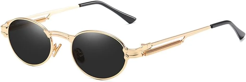золотые ретро круглые солнцезащитные очки винтажные мужские летние металлические панк солнцезащитные очки для женщин овальные UV400 унисекс WNCKSQ, Gold With Black
золотые ретро круглые солнцезащитные очки винтажные мужские летние металлические панк солнцезащитные очки для женщин овальные UV400 унисекс WNCKSQ, Gold With Black