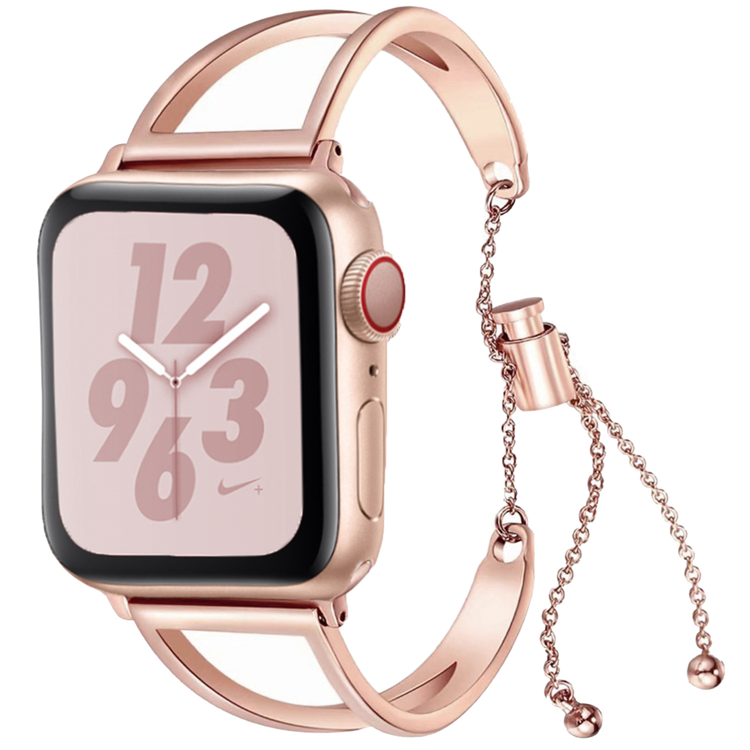 Ремешок Apple Совместимость Металлический 49 мм Zhongwo, Розовое золото
Ремешок Apple Совместимость Металлический 49 мм Zhongwo, Розовое золото