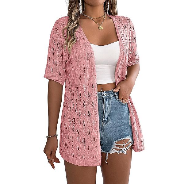 Женский короткий рукав кардиган bohemian дышащий легкий топ Prettypetal, Pink
Женский короткий рукав кардиган bohemian дышащий легкий топ Prettypetal, Pink