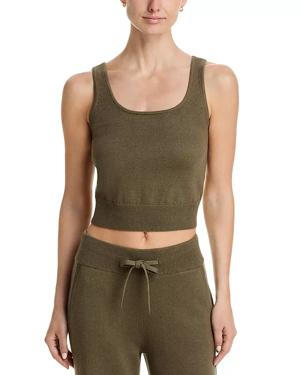 Укороченный свитер-майка Eberjey, зеленый
Укороченный свитер-майка Eberjey, зеленый