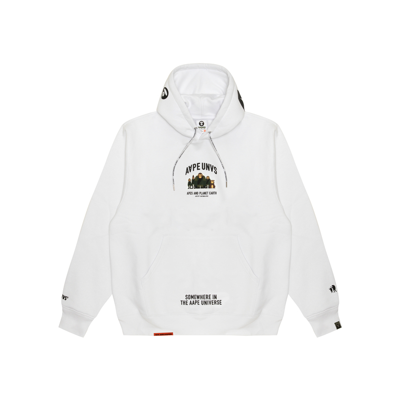 Толстовка с капюшоном от A Bathing APE Aape, белый
Толстовка с капюшоном от A Bathing APE Aape, белый