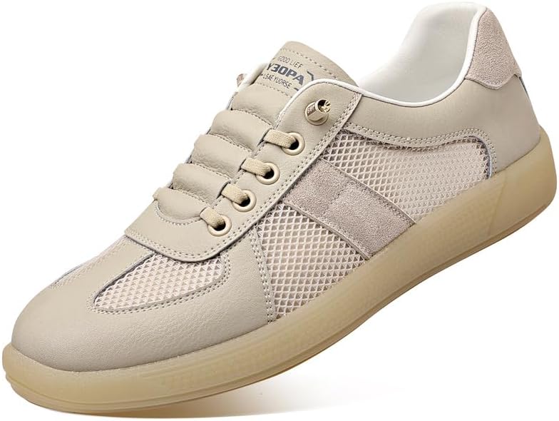 LHYXU мужские повседневные кроссовки в британском стиле из микрофибровой кожи, низкие, на шнуровке, спортивные, бежевый
LHYXU мужские повседневные кроссовки в британском стиле из микрофибровой кожи, низкие, на шнуровке, спортивные, бежевый