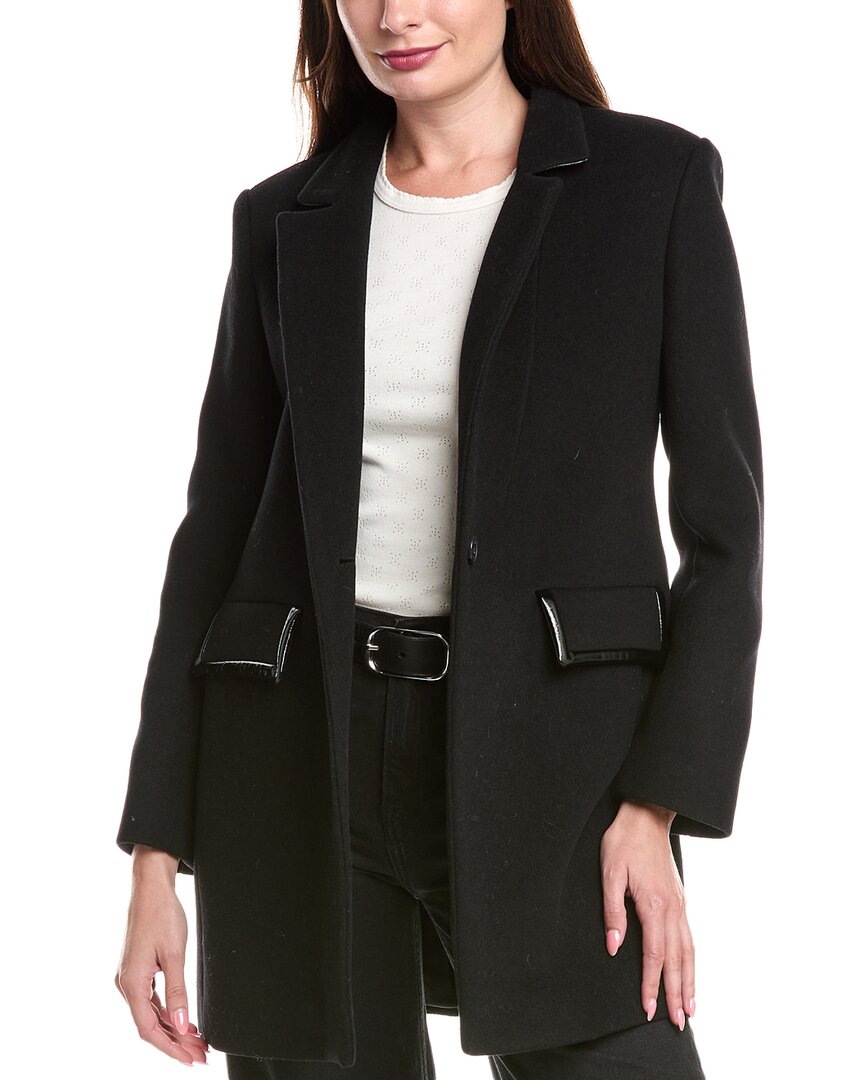 Пальто из смесовой шерсти Maje, черный
Пальто из смесовой шерсти Maje, черный