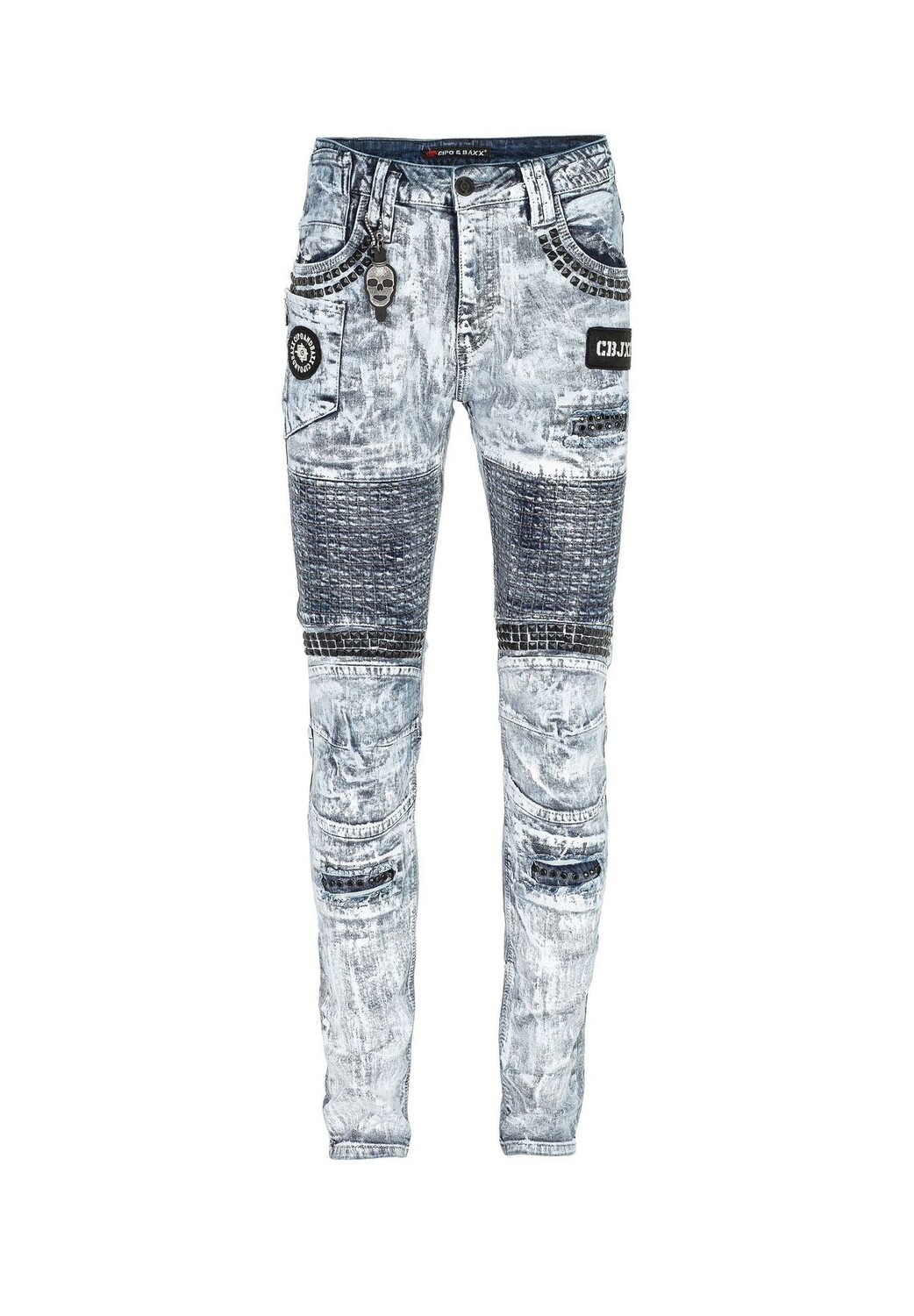 Джинсы экстравагантной расцветки прямого кроя CIPO & BAXX, серый
Джинсы экстравагантной расцветки прямого кроя CIPO & BAXX, серый
