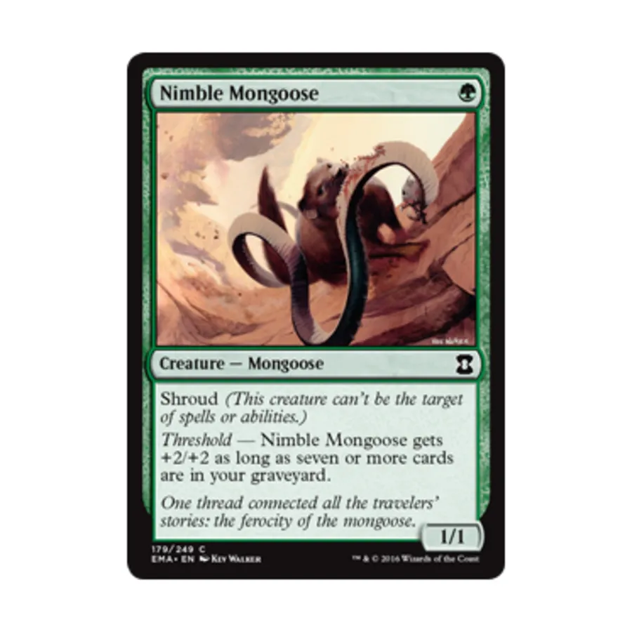 CCG Шустрый мангуст (С), MTG - Eternal Masters 
CCG Шустрый мангуст (С), MTG - Eternal Masters