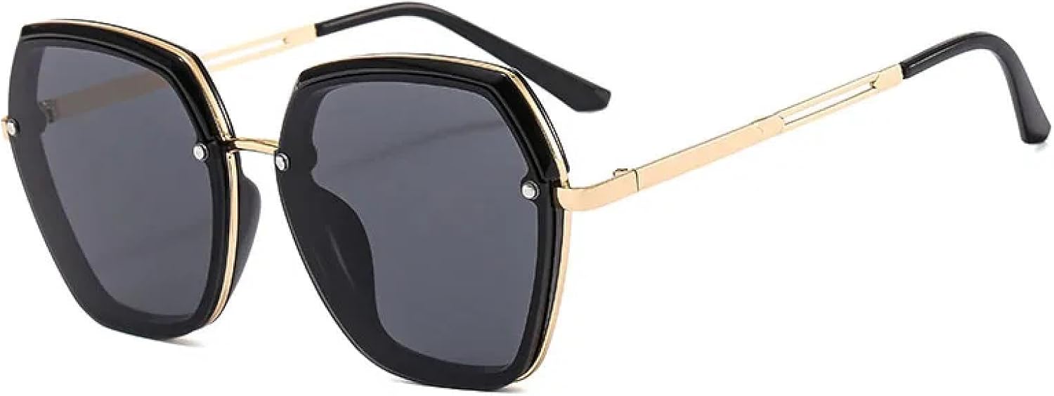 Роскошные модные солнцезащитные очки большого размера в стиле ретро, многоугольные солнцезащитные очки для уличной фотографии, защита от солнца UV400 для использования на открытом воздухе TKKTLLT, Gold Gray
Роскошные модные солнцезащитные очки большого размера в стиле ретро, многоугольные солнцезащитные очки для уличной фотографии, защита от солнца UV400 для использования на открытом воздухе TKKTLLT, Gold Gray