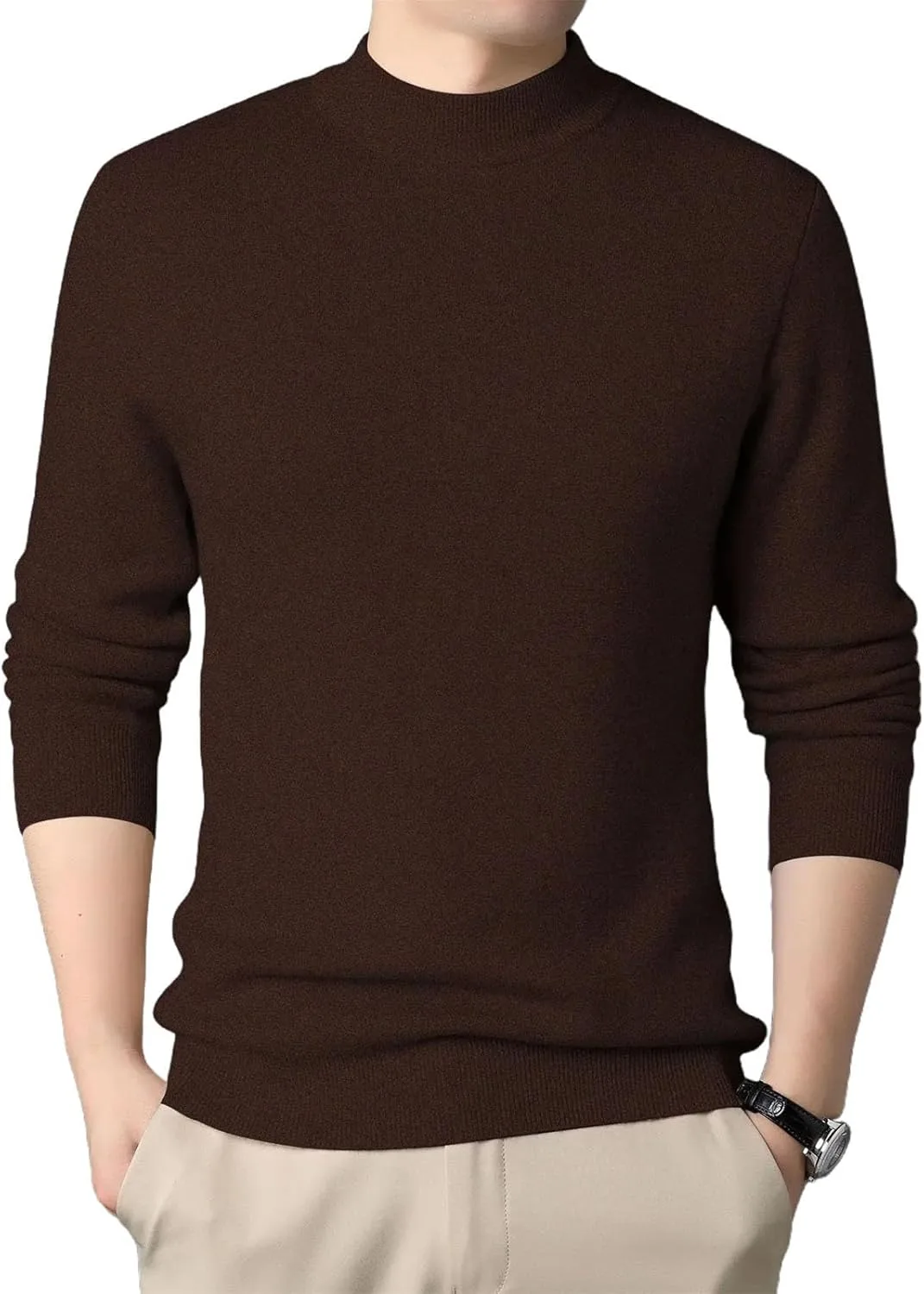 Мужской однотонный полуводолазка Slim Fit
Мужской однотонный полуводолазка Slim Fit