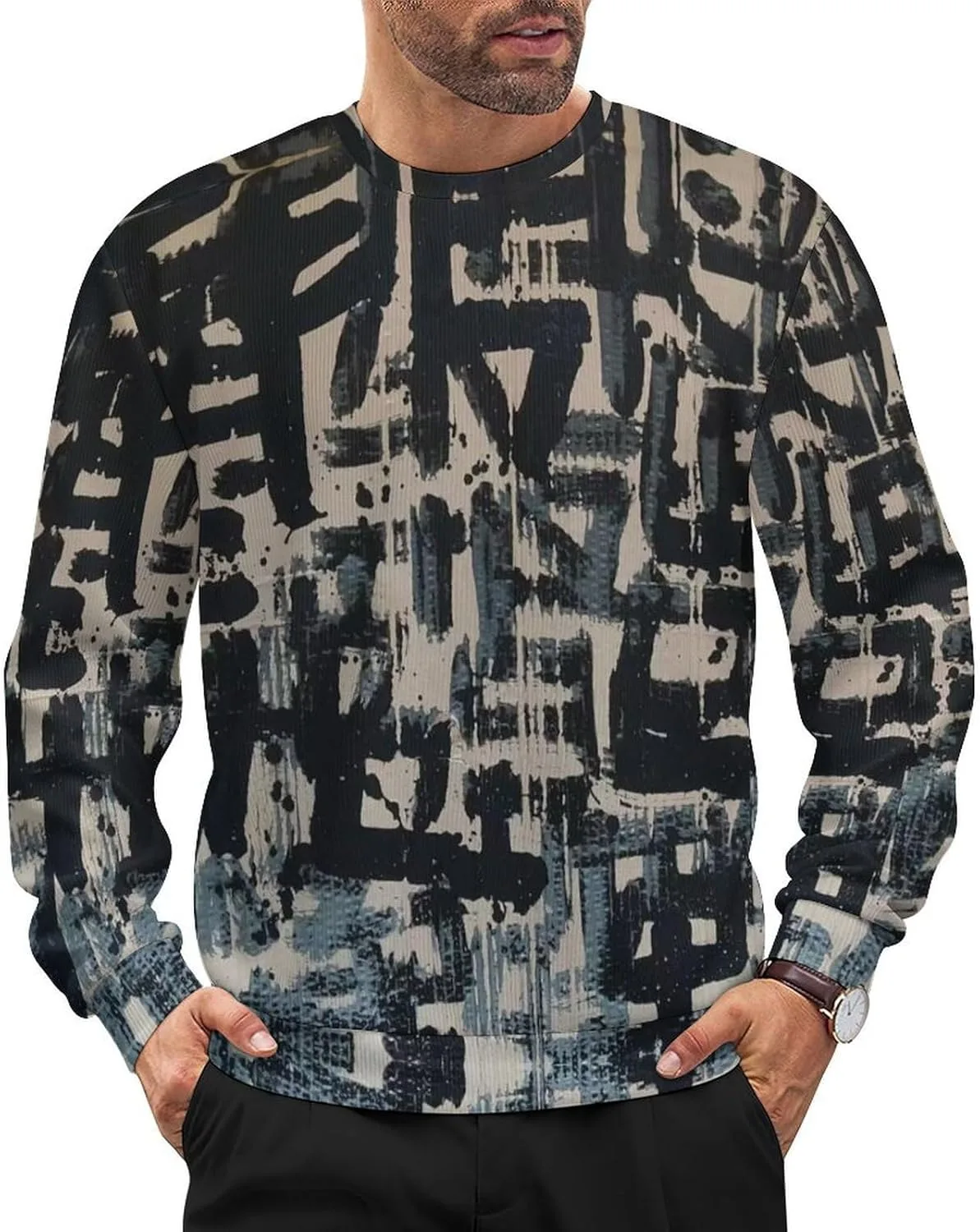 Мужской свитер пуловер с круглым вырезом, свободный крой, легкий, в крапинку FZHTNJOJR
Мужской свитер пуловер с круглым вырезом, свободный крой, легкий, в крапинку FZHTNJOJR