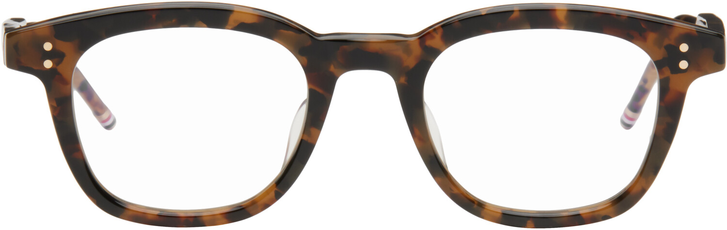 Коричневые очки Tokyo Tortoiseshell из ацетата прямоугольной формы Thom Browne
Коричневые очки Tokyo Tortoiseshell из ацетата прямоугольной формы Thom Browne