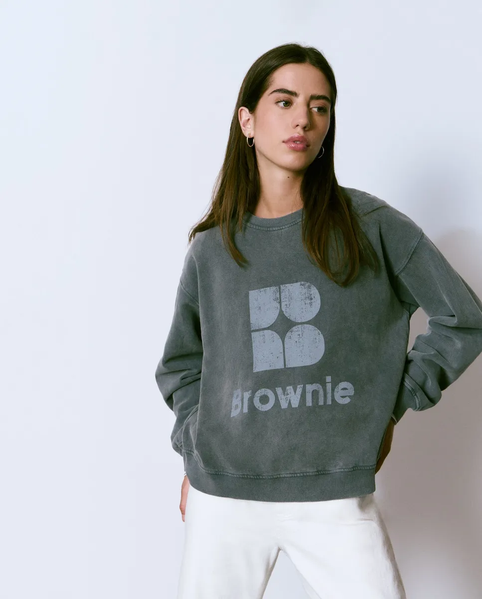 Женский свитер с логотипом Brownie, темно-серый
Женский свитер с логотипом Brownie, темно-серый