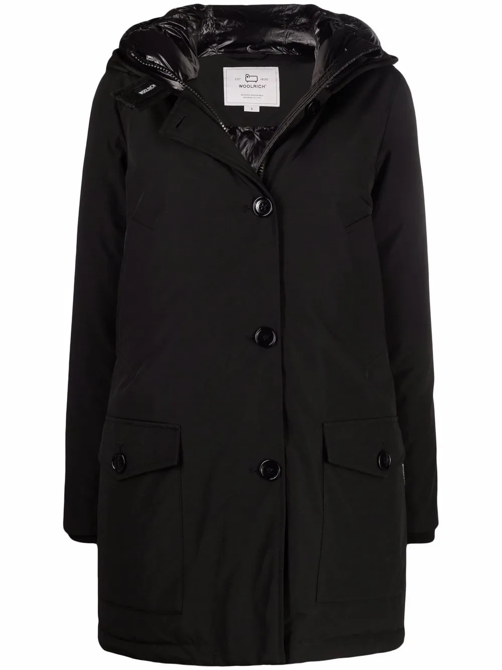 Пальто с капюшоном Woolrich, черный
Пальто с капюшоном Woolrich, черный