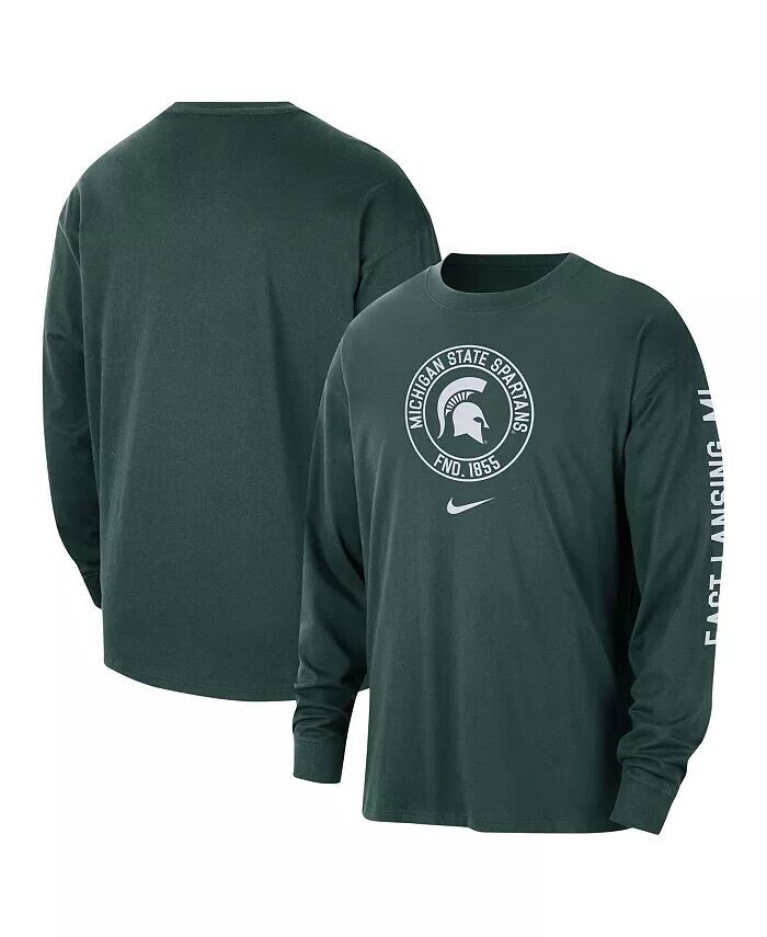 Мужская зеленая футболка с длинным рукавом Michigan State Spartans Heritage Max90 Nike
Мужская зеленая футболка с длинным рукавом Michigan State Spartans Heritage Max90 Nike