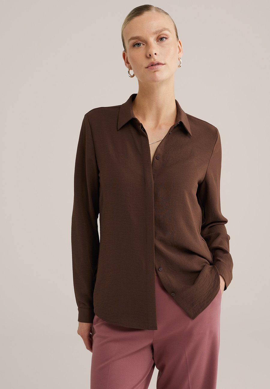 Блуза WE Fashion Button-down blouse, Rust Brown/Mottled Dark Brown
Блуза WE Fashion Button-down blouse, Rust Brown/Mottled Dark Brown