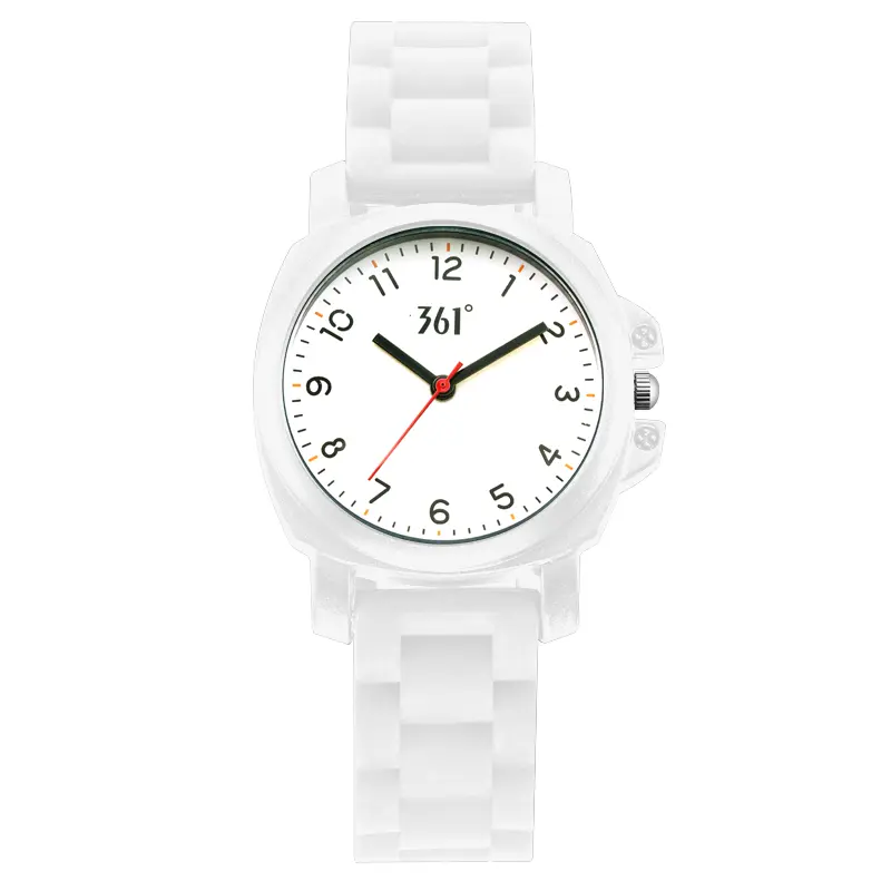 Модные универсальные часы для кампуса, спорта и экзаменов, кварцевый механизм, силиконовый ремешок, женские часы 361°, 622537056-2 белый
Модные универсальные часы для кампуса, спорта и экзаменов, кварцевый механизм, силиконовый ремешок, женские часы 361°, 622537056-2 белый