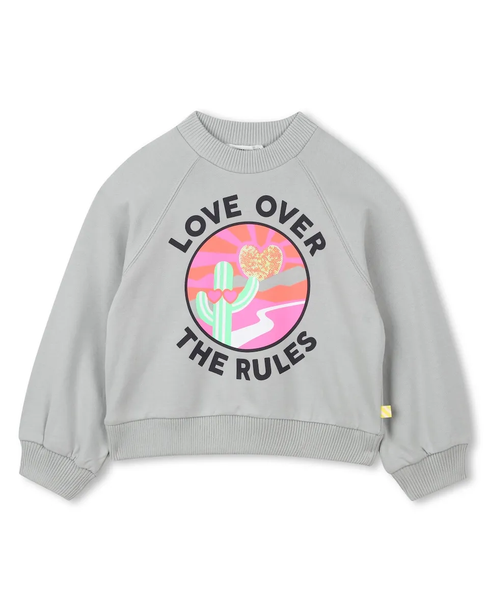 Детская толстовка с круглым вырезом и принтом спереди Billieblush, светло-серый
Детская толстовка с круглым вырезом и принтом спереди Billieblush, светло-серый