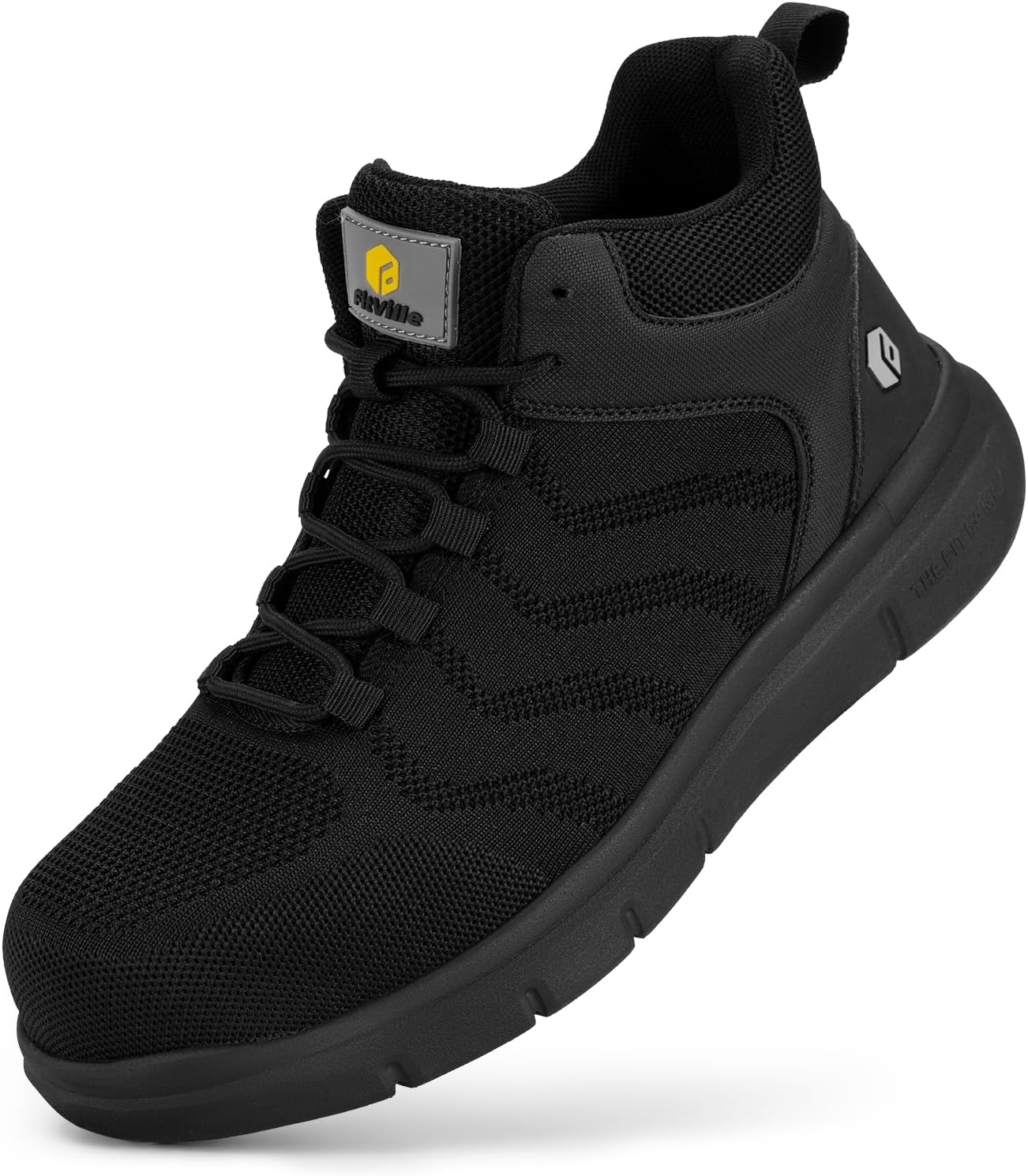 Ботинки FitVille Extra Wide для мужчин с композитным стальным носком, высокие обувь для мужчин, черный
Ботинки FitVille Extra Wide для мужчин с композитным стальным носком, высокие обувь для мужчин, черный