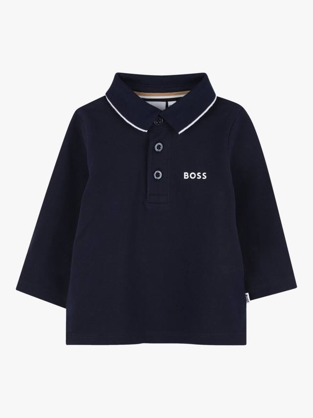 Детская хлопковая поло с длинными рукавами BOSS Baby HUGO BOSS, Navy
Детская хлопковая поло с длинными рукавами BOSS Baby HUGO BOSS, Navy