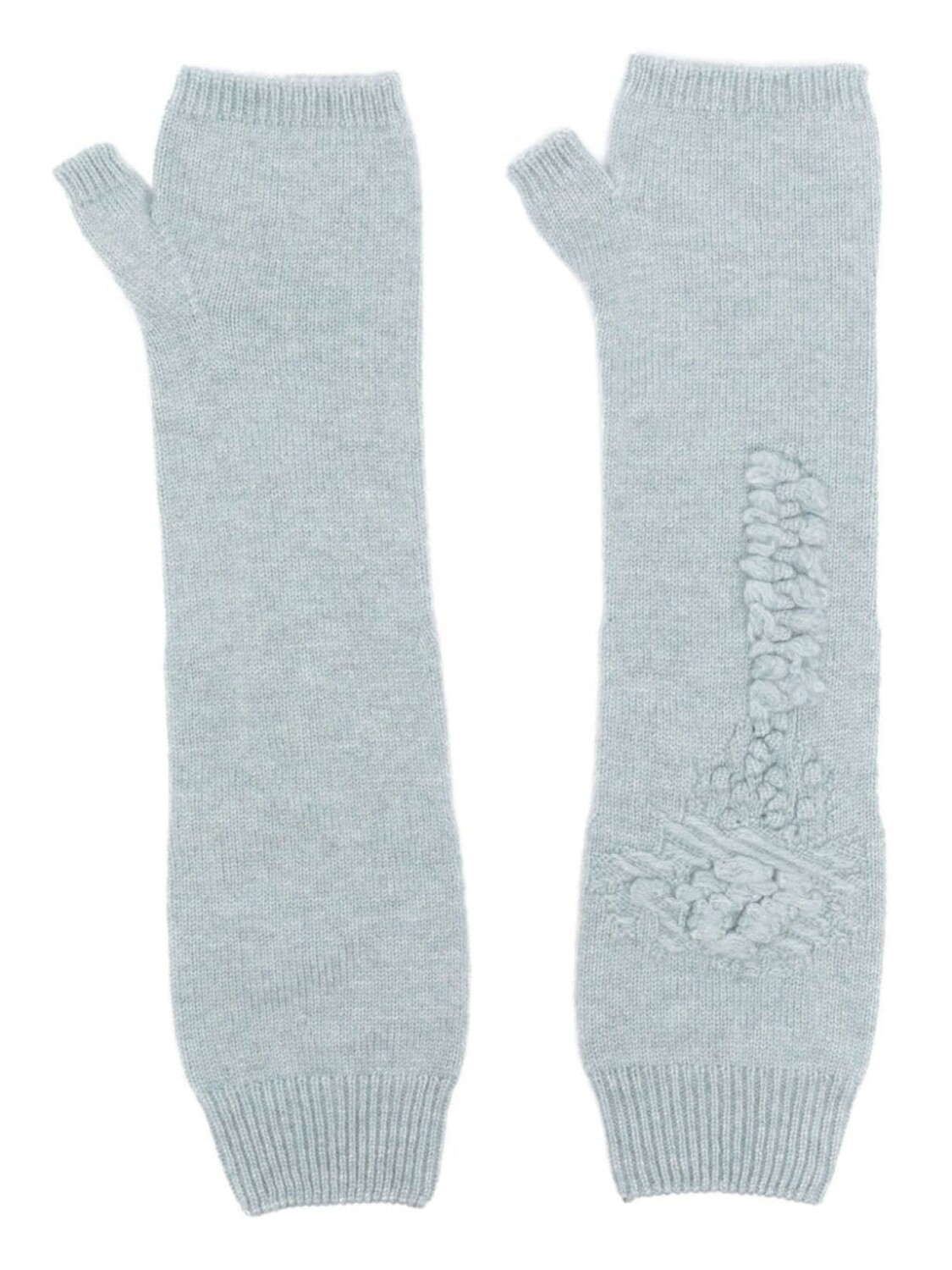 Barrie кашемировые перчатки-митенки, синий
Barrie кашемировые перчатки-митенки, синий