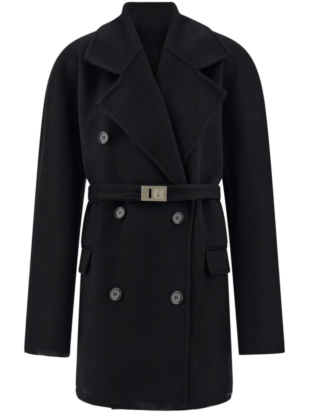 Двубортное пальто Ferragamo, черный
Двубортное пальто Ferragamo, черный