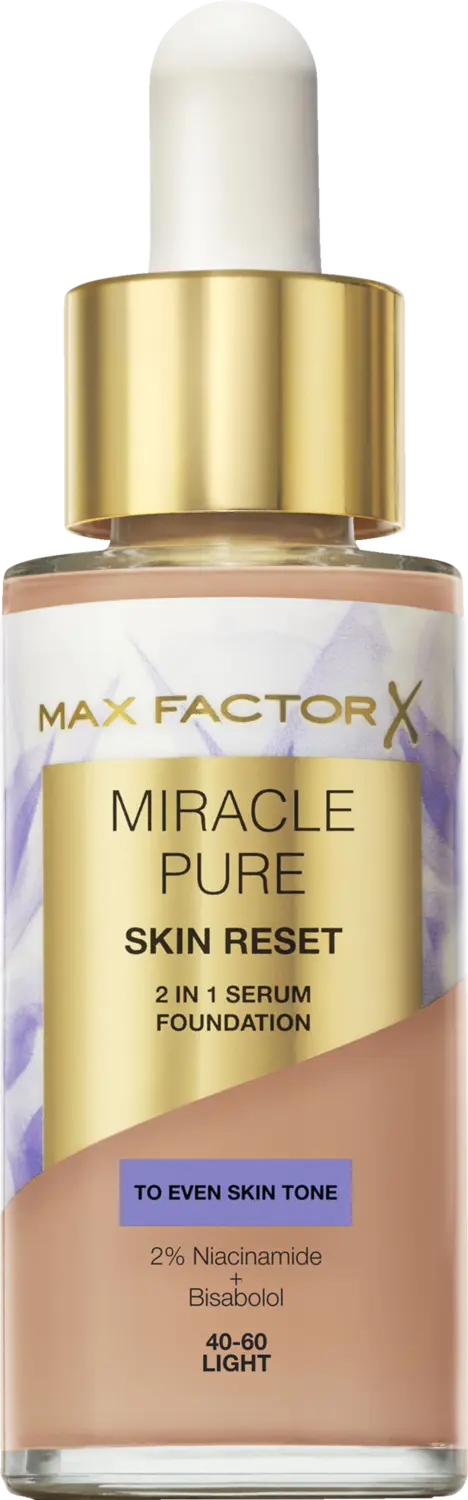 Тональный крем Max Factor Miracle Pure Skin Reset Foundation 40-60 light
Тональный крем Max Factor Miracle Pure Skin Reset Foundation 40-60 light