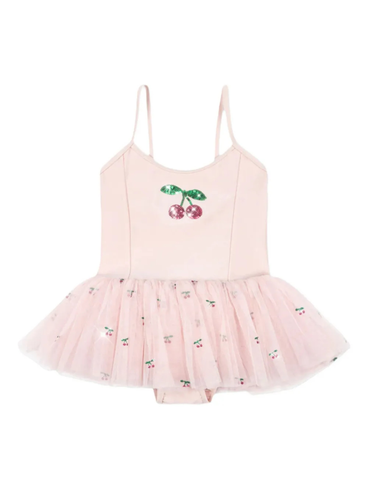 Платье с вышивкой вишнями Konges Sløjd, розовый
Платье с вышивкой вишнями Konges Sløjd, розовый